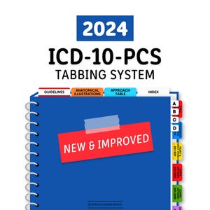 2024 ICD-10-PCS - Tabbing System | Medical Coding Tabs  (Book NOT included)