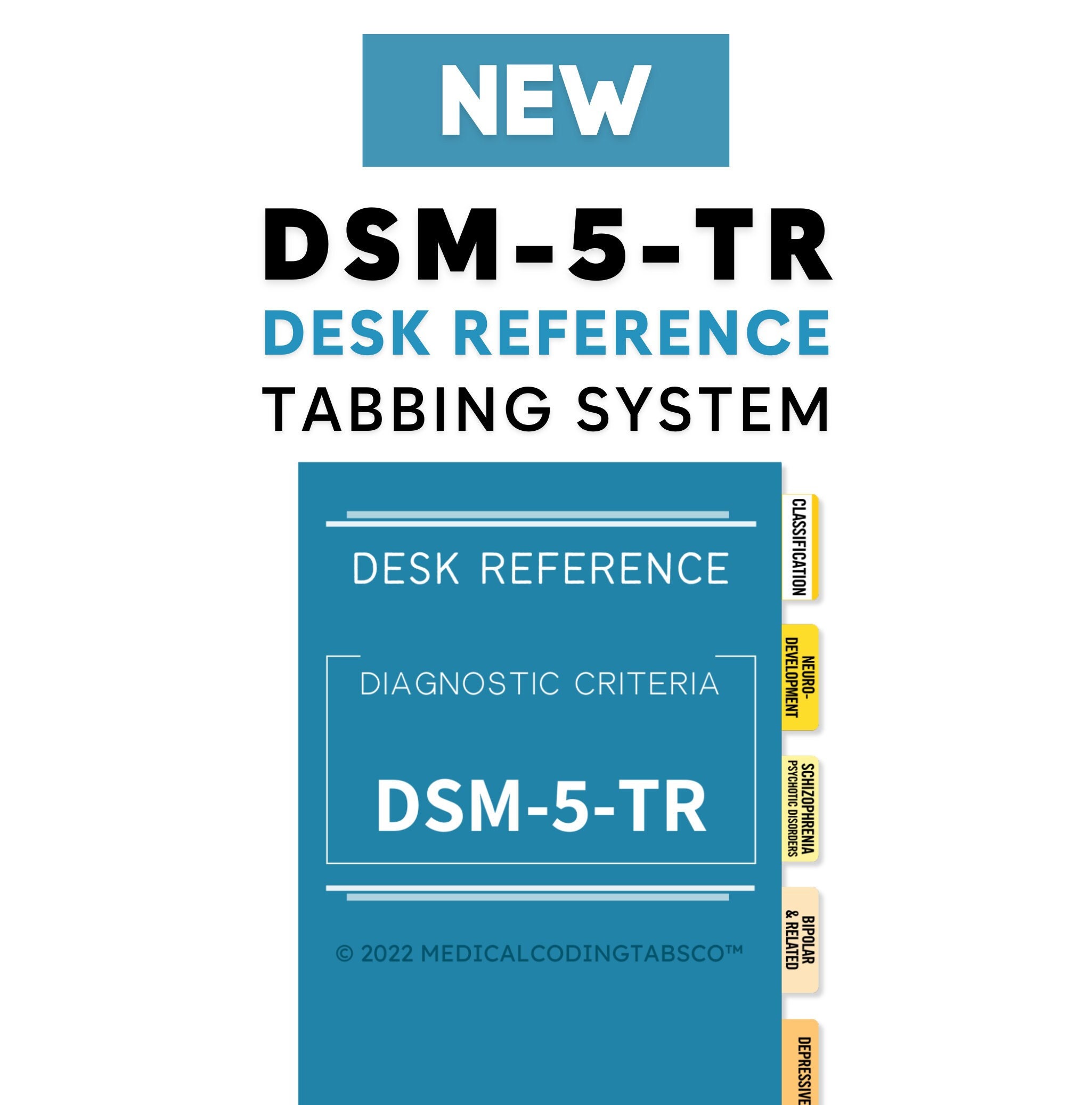 Tabbing System: DSM-5-TR Desk Reference Book NOT included -  Italia