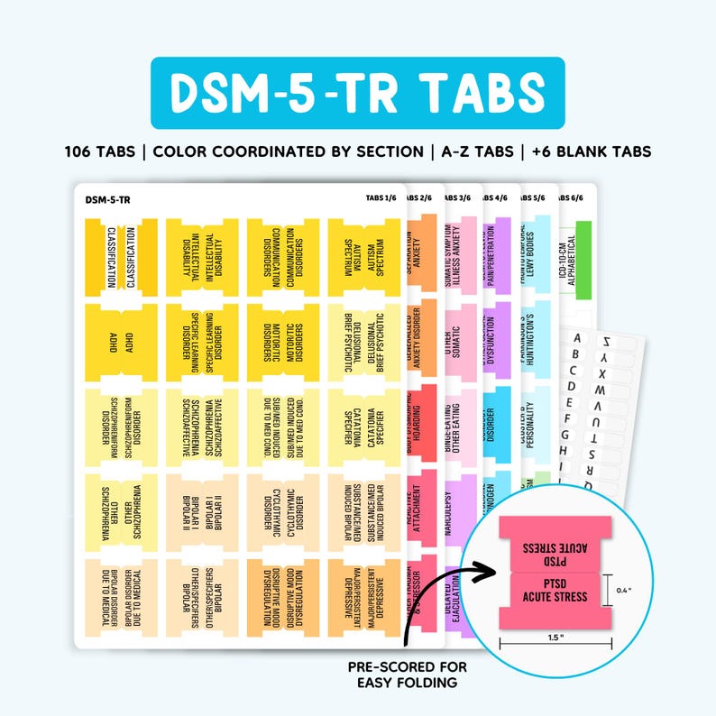 DSM-5-TR - Tabbing System (Book NOT Included) Bild 2