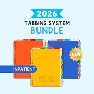 2026 Tabbing System Bundle - INPATIENT | Medical Coding Tabs