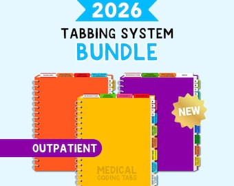 2026 Tabbing System Bundle | Medical Coding Tabs
