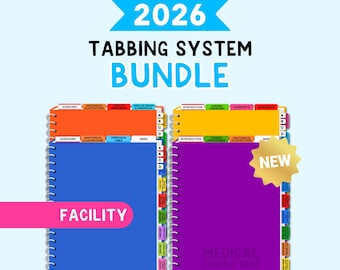 2026 Tabbing System BUNDLE | FACILITY | Medical Coding Tabs