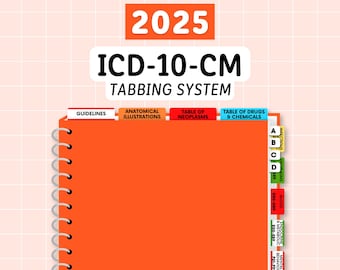 2025 ICD-10-CM - Tabbing System | Medical Coding Tabs | Book 2025 ICD-10-CM - Tabbing System | Medical Coding Tabs | Book