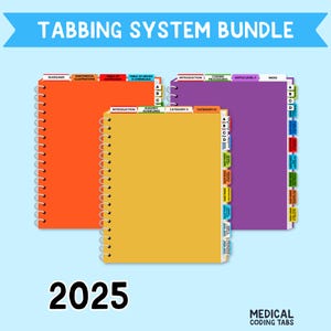 2025 Tabbing System Bundle  |  Medical Coding Tabs