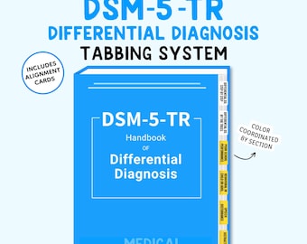DSM-5-TR Differential Diagnosis Tabbing System (Book NOT Included)