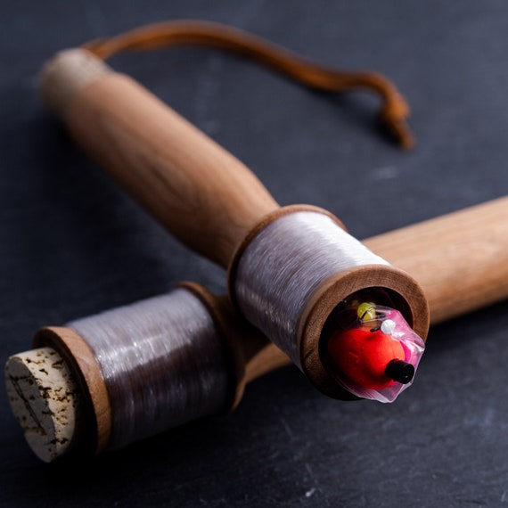 Cherry Handreel Backpacking Fishing Pole Etsy