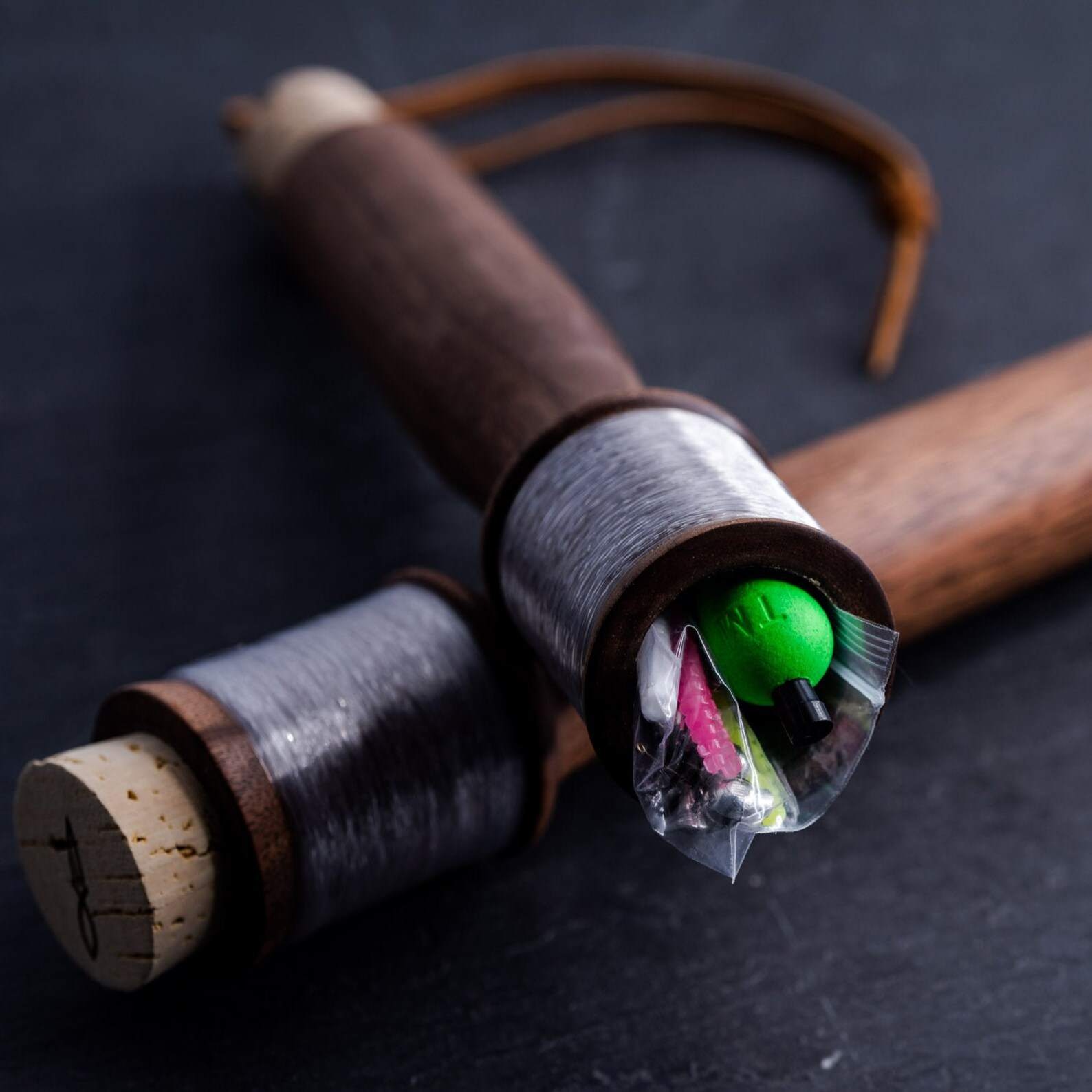 Walnut Handreel Backpack Fishing Pole Etsy