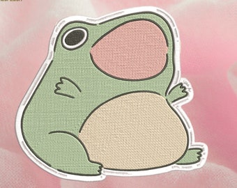 Frog Embroidery design, Embroidery file, Machine Embroidery Design, Embroidery pattern file, Instant Download, cute, little, Patch