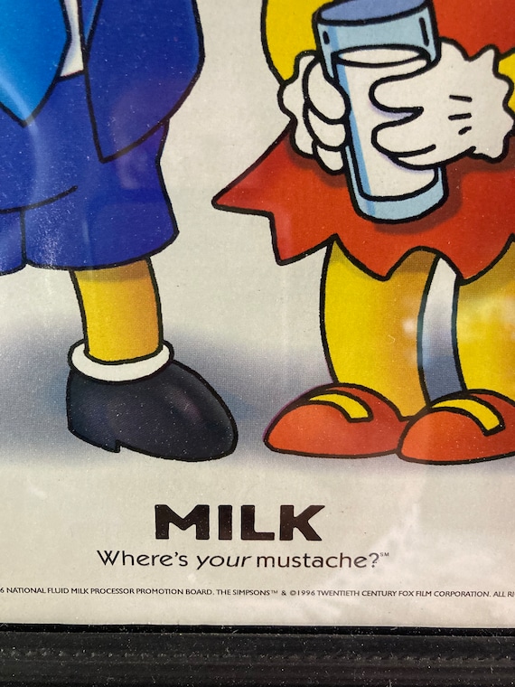 The Simpsons Bart & Lisa Promotional Milk Advertisement 1996