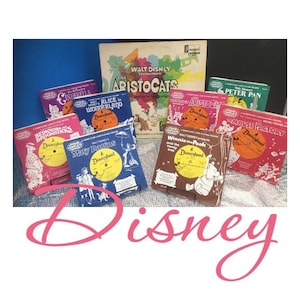 Ensemble de bandes originales de disques vinyles Disney vintage 1970