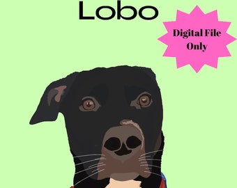 Digital Customizable Pet Portraits