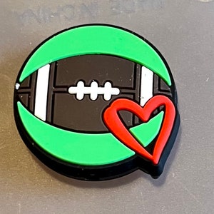 The Love of Football silicone focal bead/Fall Sports/for Beaded Pens