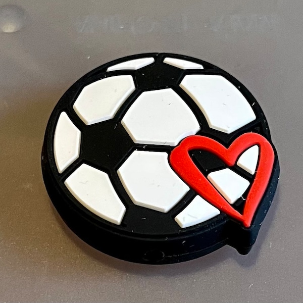 The Love of Soccer silicone focal bead/Fall Sports/for Beaded Pens