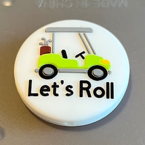 Exclusive Golf Cart silicone focal bead/Beaded Pens