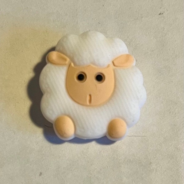 Sheep silicone focal bead, Farm Theme