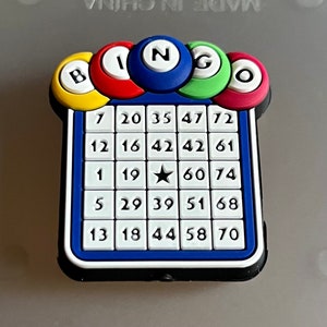 Bingo Game Silicone Focal Beads