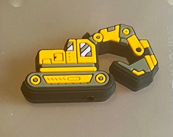 Excavator silicone focal bead/Construction