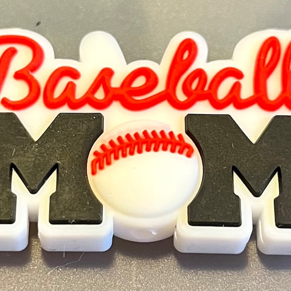 Baseball Mom silicone focal beads/Spring Sports