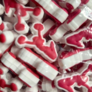 Cheerleader Pom silicone focal bead/Sports