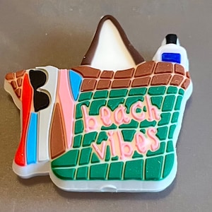 Exclusive Beach Vibes Beach Bag silicone focal beads