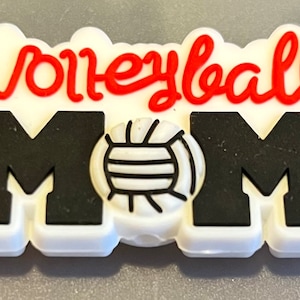 Volleyball Mom silicone focal bead/Fall Sports/for Beaded Pens