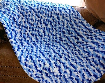 Crochet Afghan Multi 3 - Blue skies