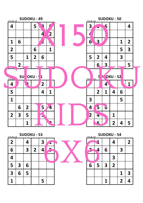 x150 sudoku puzzle sudoku kids puzzle book pdf download etsy australia