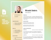 Nanny Resume Template and Cover Letter for Google Docs, Customizable, Easy to Edit, Resume Template with Photo, CV Template