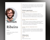 Minimalistic Resume Template, Google Docs, CV Template, Easy to Edit, Modern and Creative Professions, Customizable to Any Profession