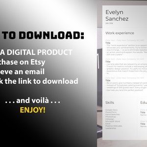 Customizable Resume Template for Google Docs, Resume and Cover Letter ...
