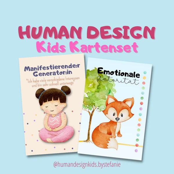 Human Design KIDS KARTENSET