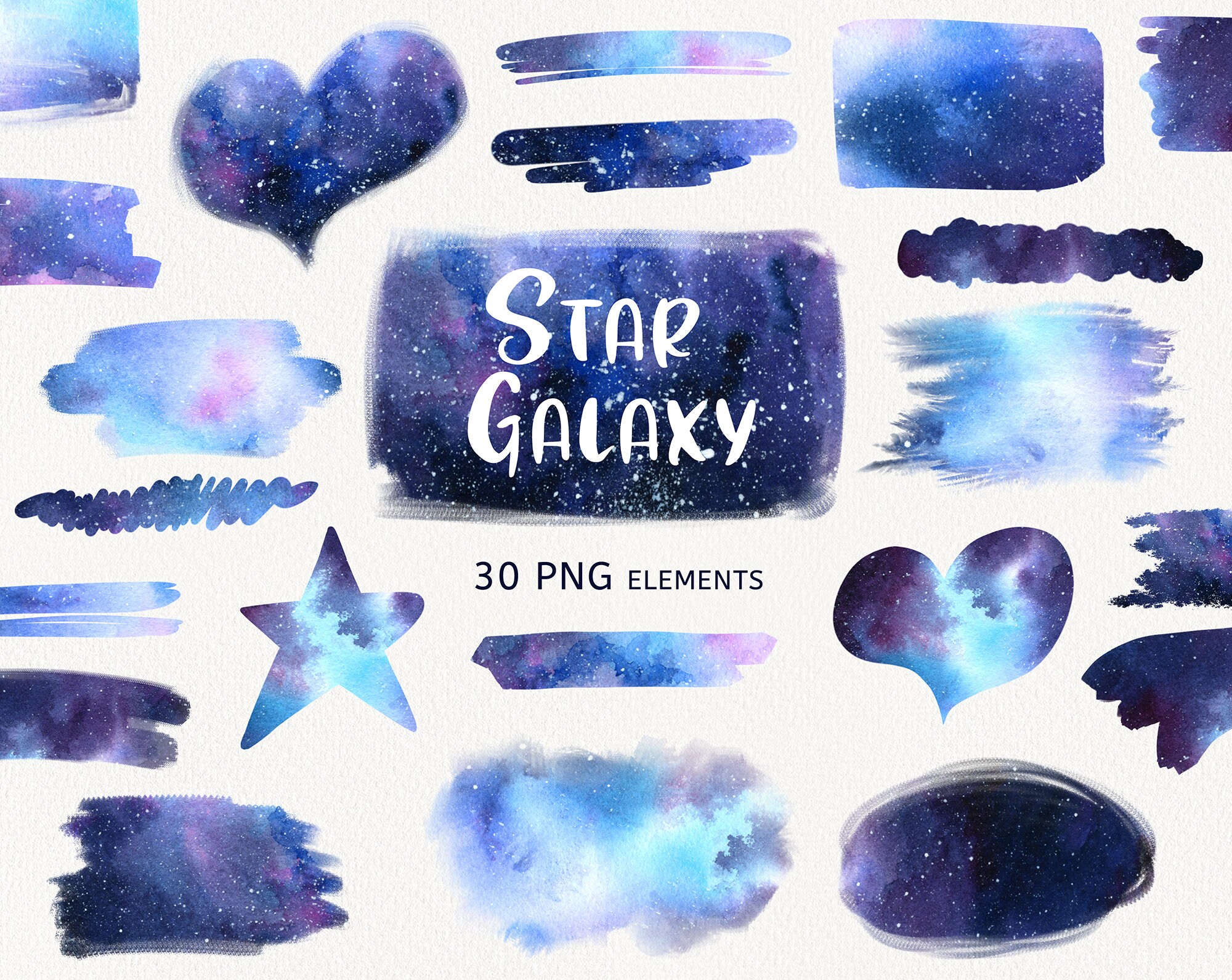 Watercolor Galaxy Stars Splashes, Galaxy Clipart, Galaxy Stars Background,  Space Stars Texture Instant Download Galaxy, Galaxy Scrapbook PNG - Etsy, image size:2000x1592