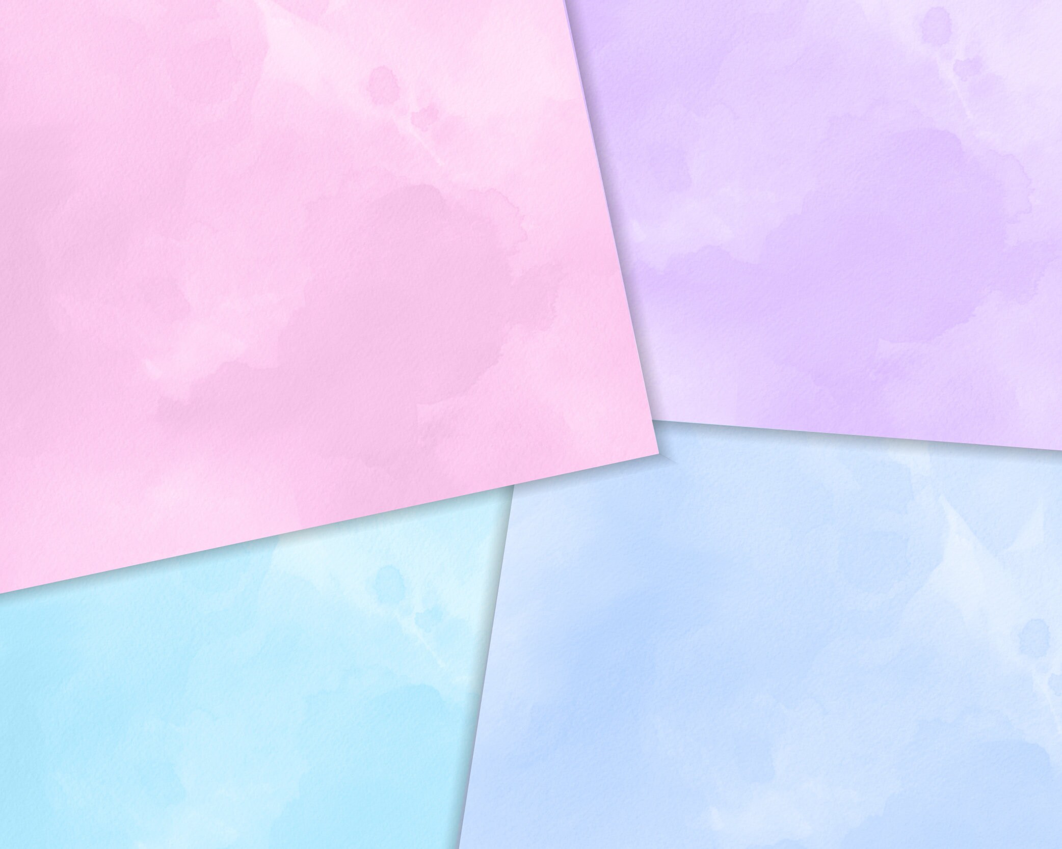 Pastel Watercolor Digital Paper Pack, Abstract Watercolor Background ...