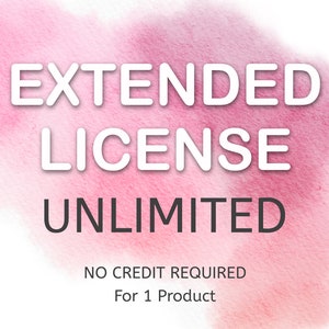 La Licenza Commerciale Estesa - Utilizzo illimitato (NESSUN credito richiesto) / Prodotto SINGOLO