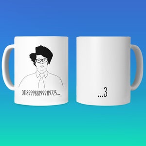 The IT Crowd | Moss Emergency Services Number Gift Mug | Maurice Moss | Douglas Reynholm | Roy Trenneman | Jen Barber | Reynholm Industries