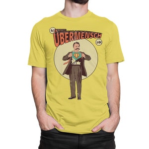 Friedrich Nietzsche Ubermensch Superhero T-Shirt, Men&#39;s and Women&#39;s Sizes (NIT-553917)