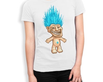 Camiseta con meme de cara de troll, tallas para hombre y mujer (drsh-160)