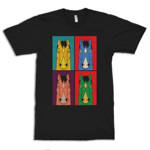 Camiseta vintage de BoJack Horseman con diseño pop art, tallas para hombre y mujer (drsh-212)