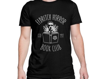 Koszulka z motywem książki H. P. Lovecrafta Eldritch Horror, rozmiary męskie i damskie (drsh-141)