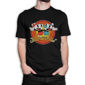 Cuphead That&#39;s All Folks T-Shirt, Men&#39;s and Women&#39;s Sizes (drsh-288)