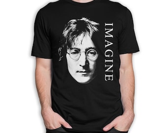 John Lennon Stellen Sie sich vor Grafik-T-Shirt, Herren Damen T-Shirt, Alle Größen (ld-120)