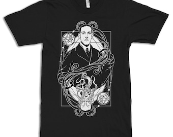 H. P. Lovecraft Dark T-Shirt, Men's and Women's Sizes (drsh-138)