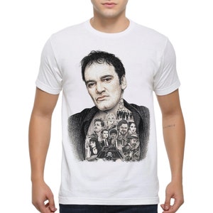 Quentin Tarantino Original Art T-Shirt, Men&#39;s and Women&#39;s Sizes (drsh-187)