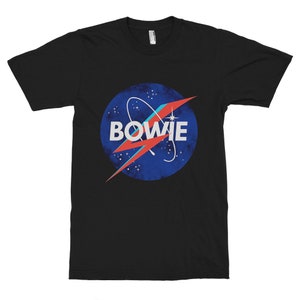 David Bowie NASA Style T-Shirt, Men&#39;s and Women&#39;s All Sizes (wr-265)