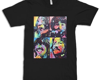 The Beatles Colorful Art T-Shirt, Men's and Women's Sizes (drsh-191)