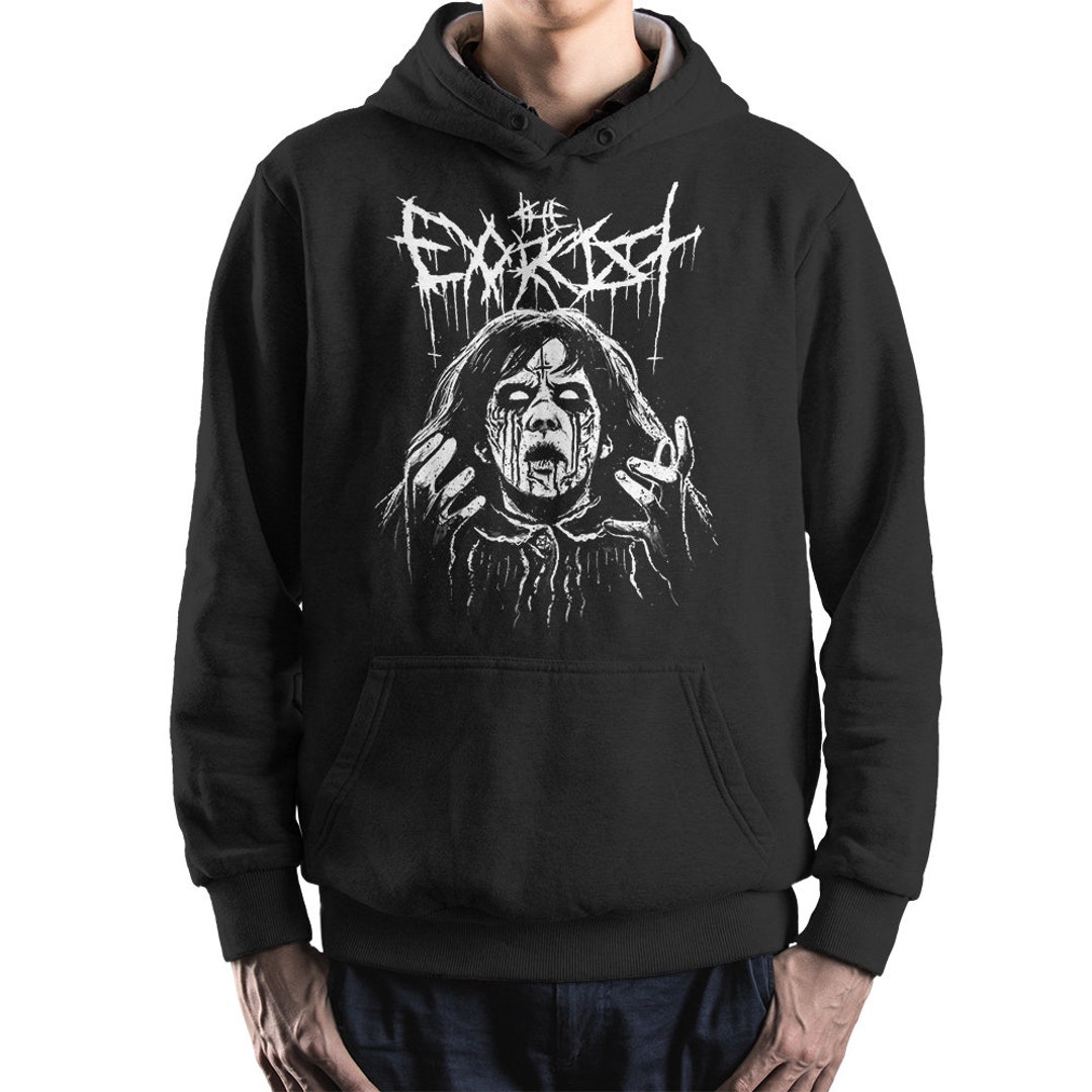 The Exorcist Black Metal Horror Hoodie and Sweatshirt, Unisex Sizes ...