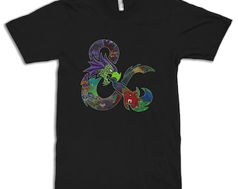 Dungeons and Dragons Art T-shirt, D&D DnD-shirt, heren- en damesmaten (drsh-295)