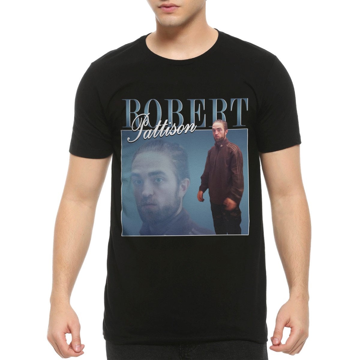 Robert Pattinson Meme Vintage Style T-Shirt, Men's and Women's Sizes (ROB-420097)