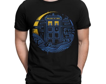 Police Box Art T-Shirt, Men's Women's Tee, All Sizes (ld-130)