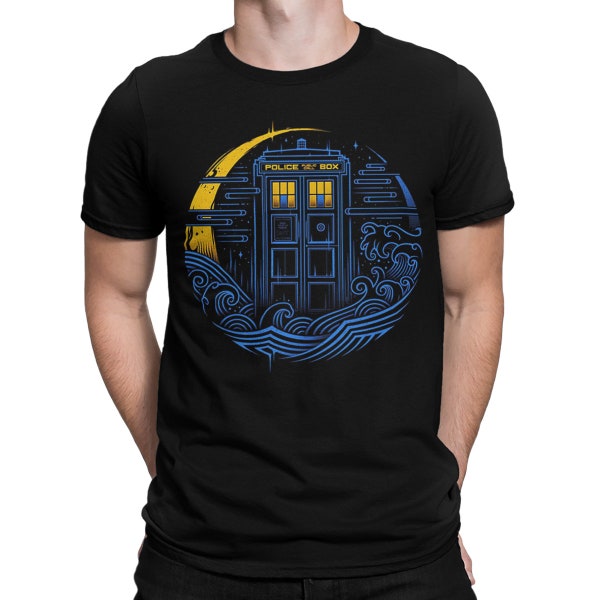 Police Box Art T-Shirt, Men's Women's Tee, All Sizes (ld-130)